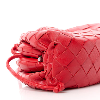 Bottega Veneta Nappa Intrecciato The Mini Pouch Bright Red 10 of 11