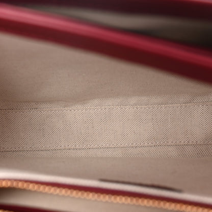Gucci GG Supreme Monogram Horsebit 1955 Soft Small Shoulder Bag Beige Ebony Rosso Ancora 5 of 12