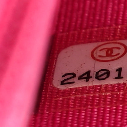Chanel Lambskin Quilted Boy Wallet On Chain WOC Pink 6 of 8