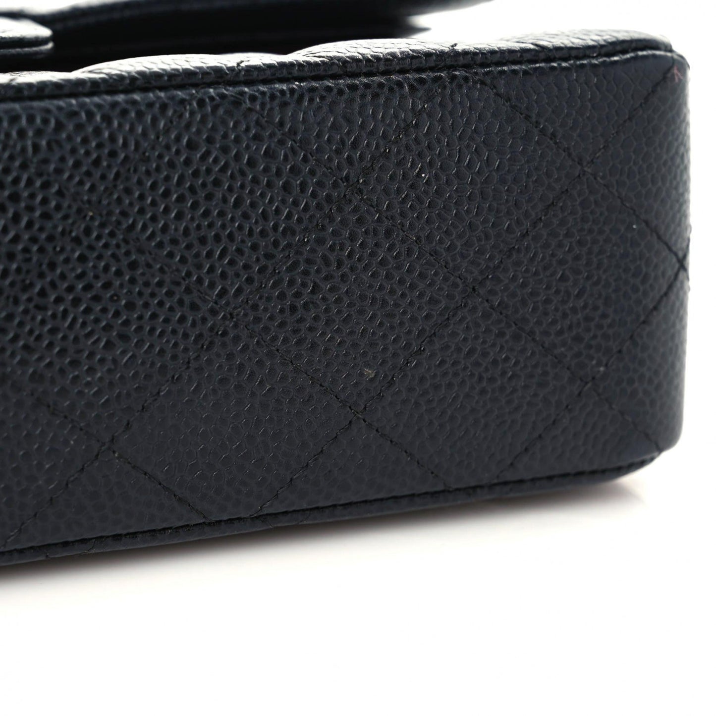 Caviar Quilted Small Double Flap Black