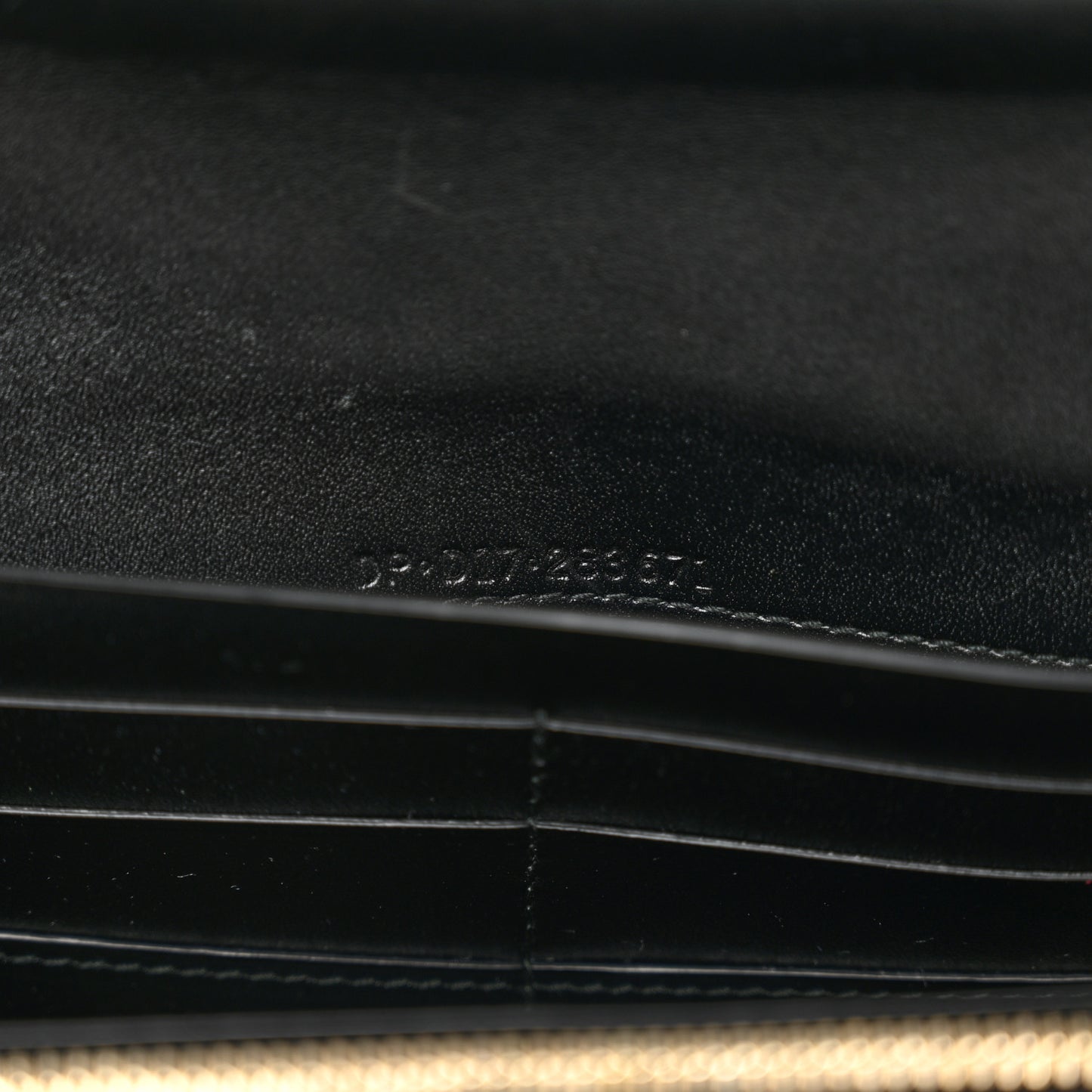 Metallic Calfskin Serpenti Forever Wallet Silver