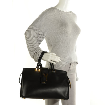 Saint Laurent Smooth Calfskin Medium Classic Cabas Y Bag Black 2 of 8