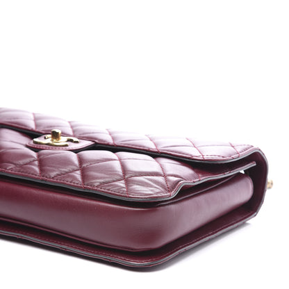 Chanel Calfskin Quilted Large Perfect Edge Flap Burgundy 8 of 11