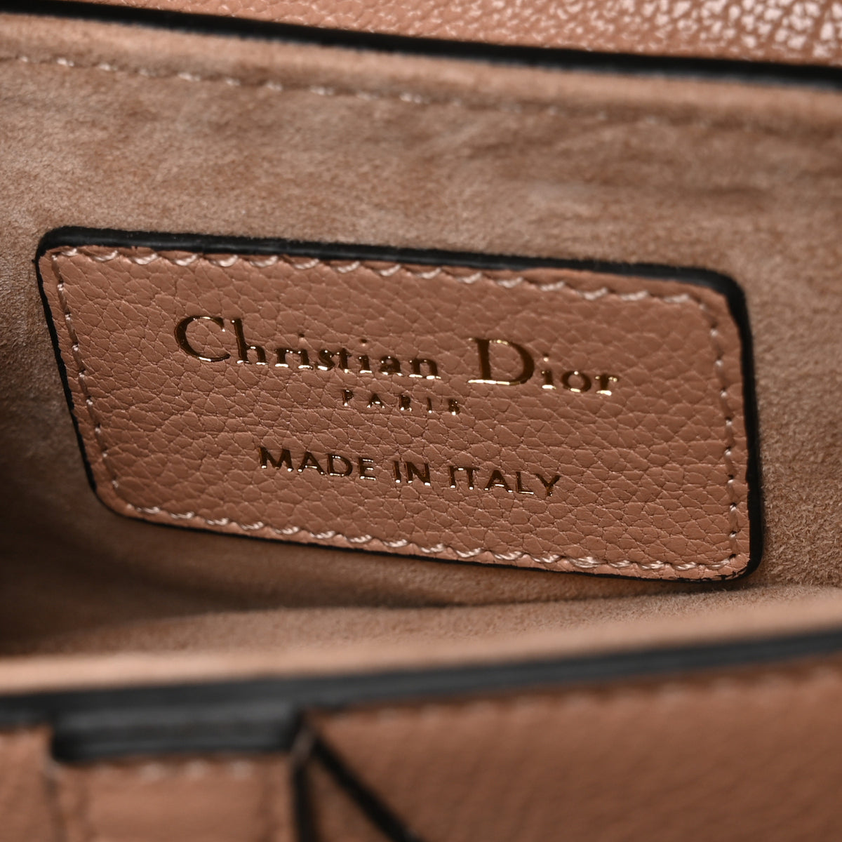 Christian Dior Goatskin Micro Saddle Bag Rose Des Vent 5 of 9