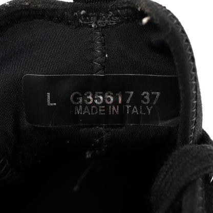 Chanel Velvet Calfskin Mixed Fibers CC Sneakers 37 Black 9 of 16