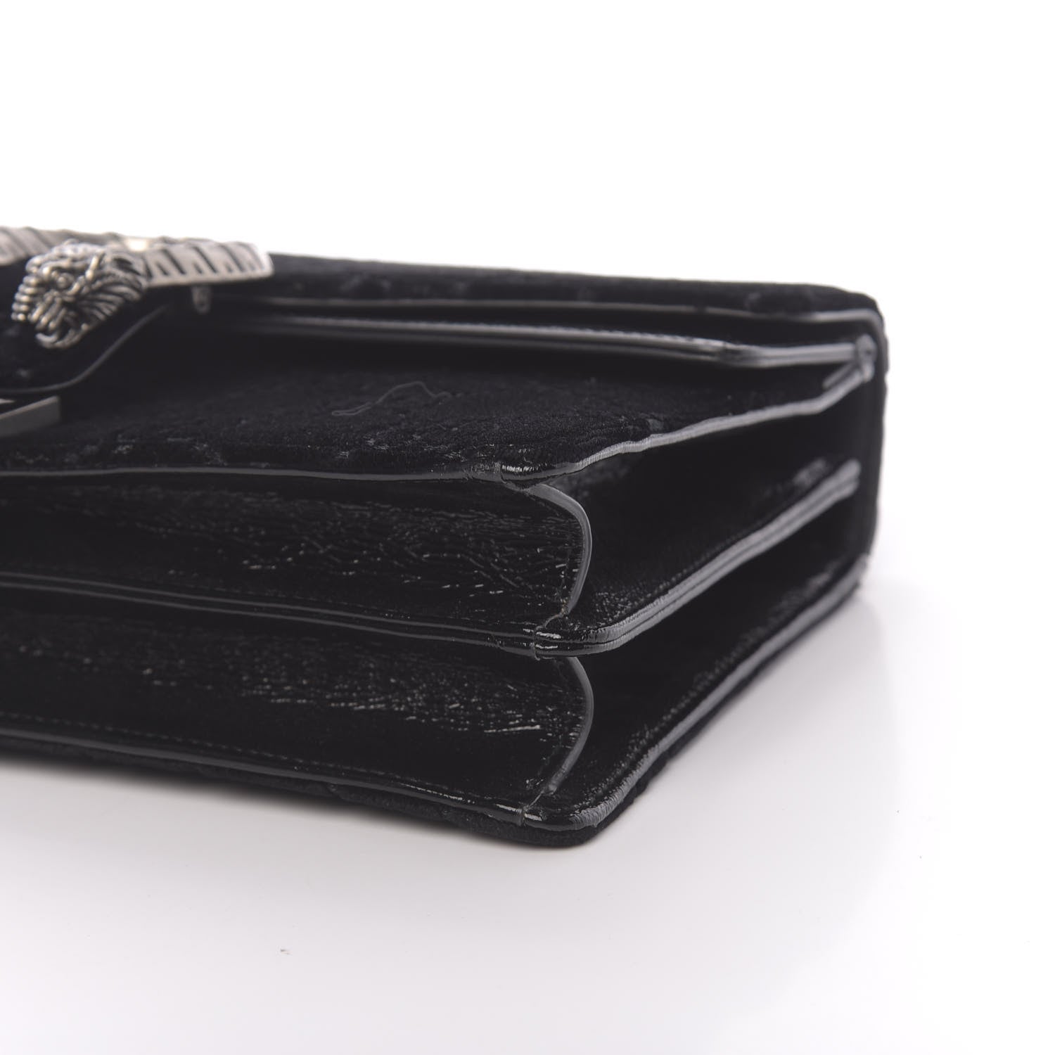 Gucci Velvet GG Monogram Small Dionysus Shoulder Bag Black 9 of 10