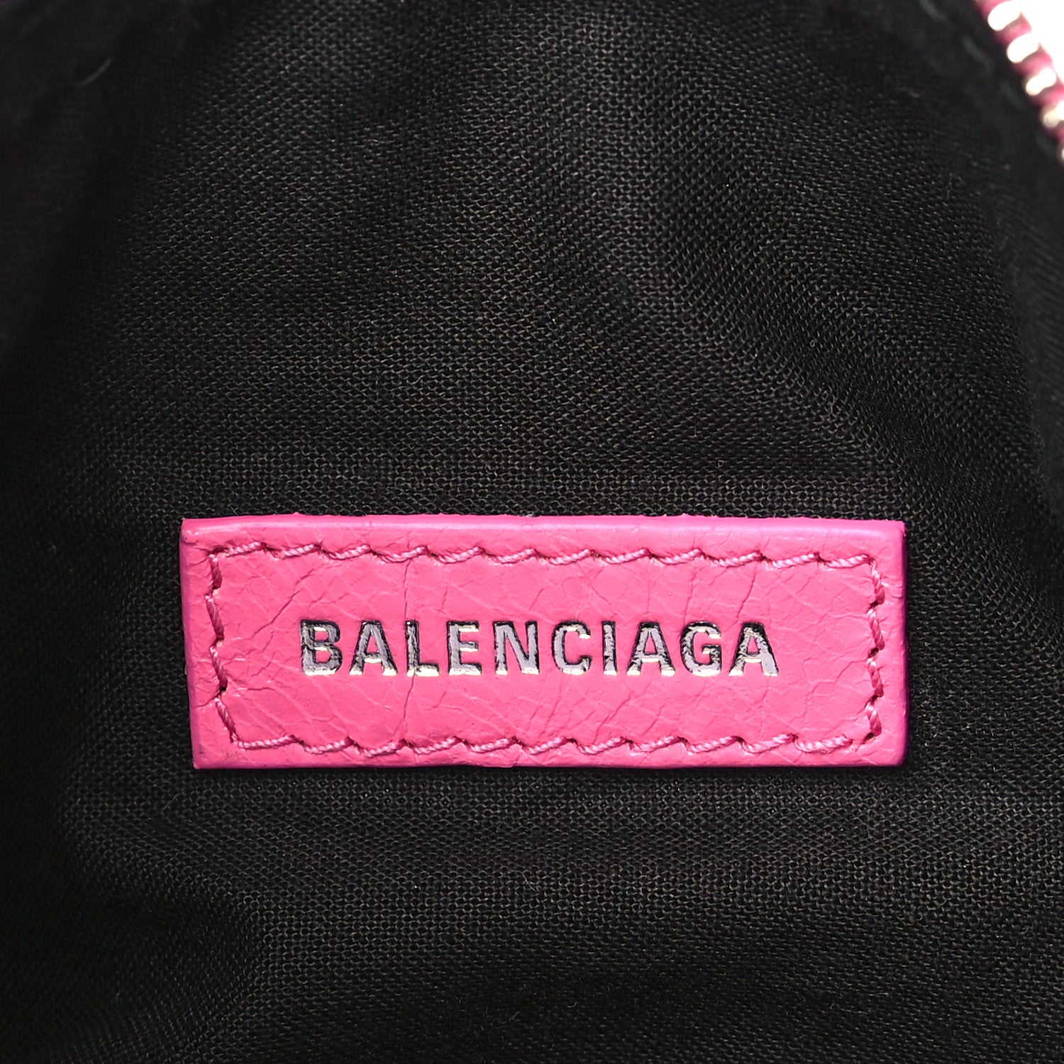 Balenciaga Agneau Arena Superbusy XS Sling Zip Shoulder Bag Hot Pink 6 of 11