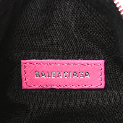 Balenciaga Agneau Arena Superbusy XS Sling Zip Shoulder Bag Hot Pink 6 of 11