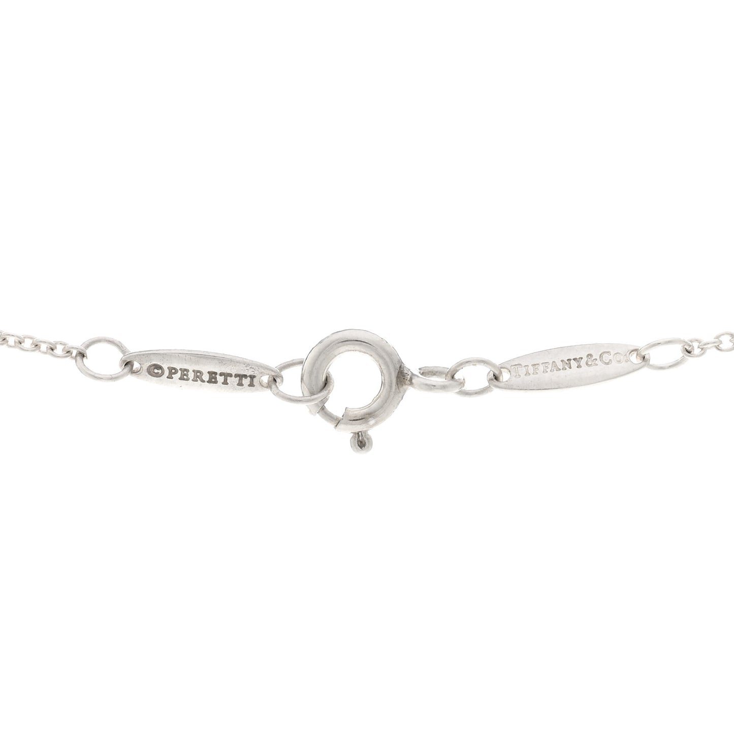 Sterling Silver Diamond .07ct Elsa Peretti Diamonds by the Yard Pendant Necklace