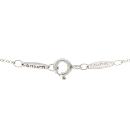 Tiffany Sterling Silver Diamond .07ct Elsa Peretti Diamonds by the Yard Pendant Necklace 4 of 4