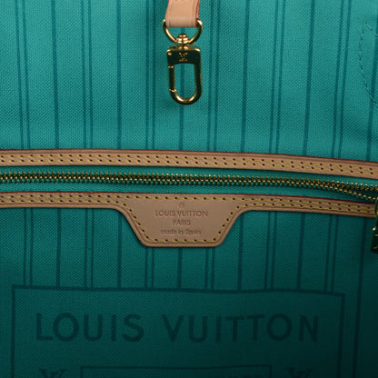 Louis Vuitton Monogram V Neverfull MM Turquoise 9 of 11