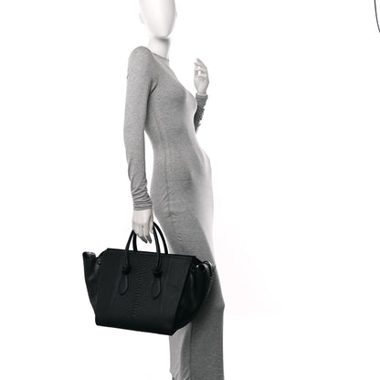 Celine Snakeskin Small Tie Knot Tote Black 2 of 13