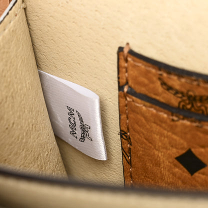 MCM Visetos Rabbit Crossbody Cognac 6 of 10