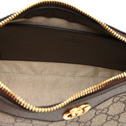 Gucci GG Supreme Monogram Textured Dollar Calfskin Web Small Ophidia GG Handbag Beige Ebony New Acero 9 of 21