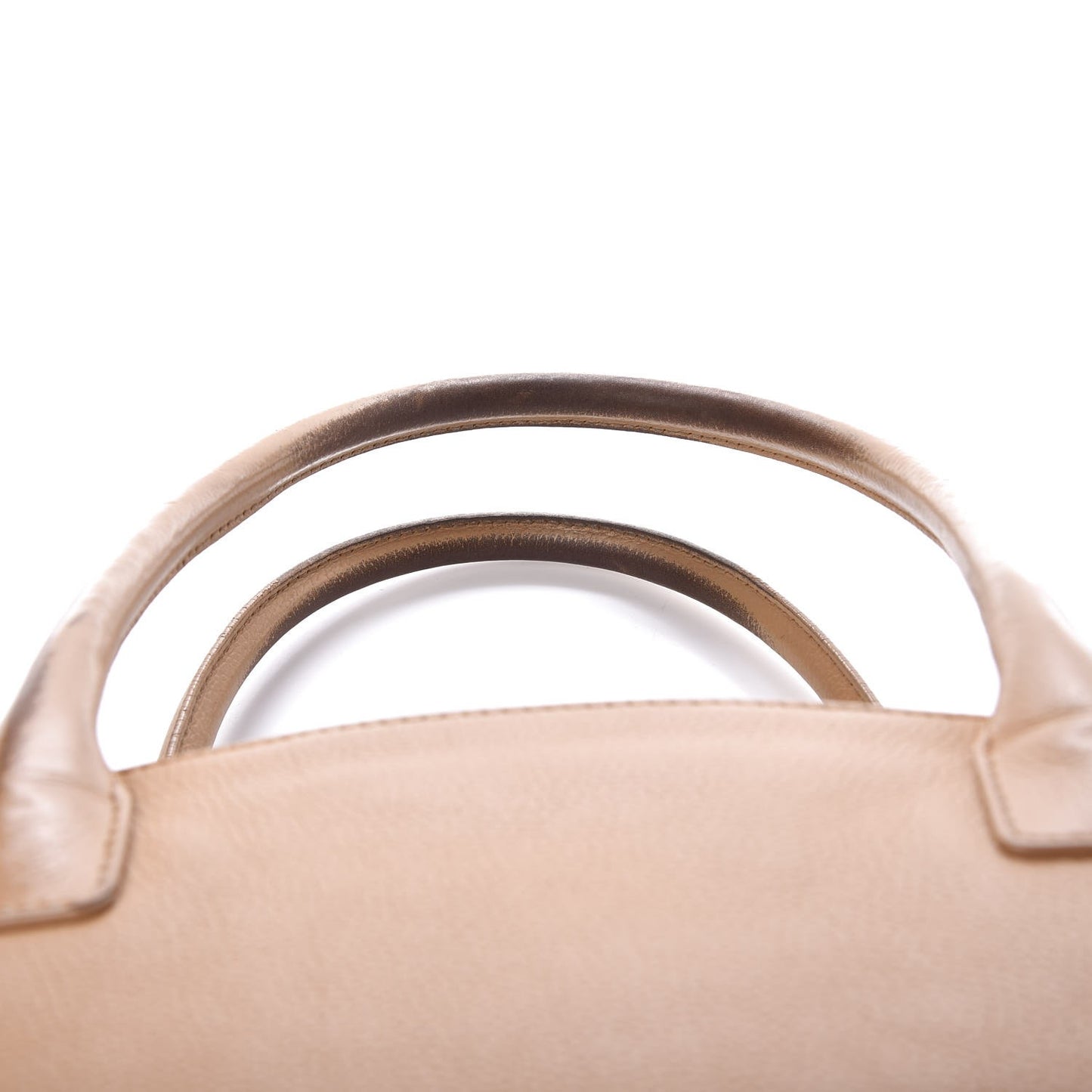 Calfskin Cerf Executive Shopper Tote Beige