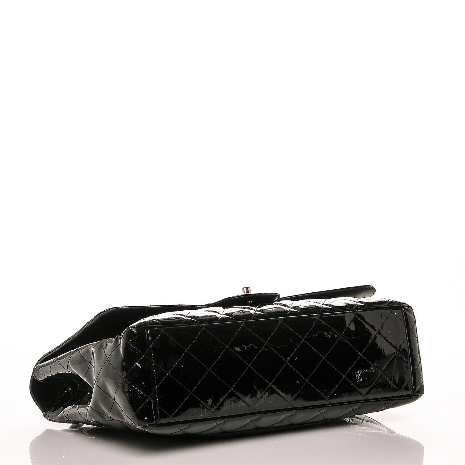 Chanel Patent Quilted Maxi Single Flap Black 4 of 7