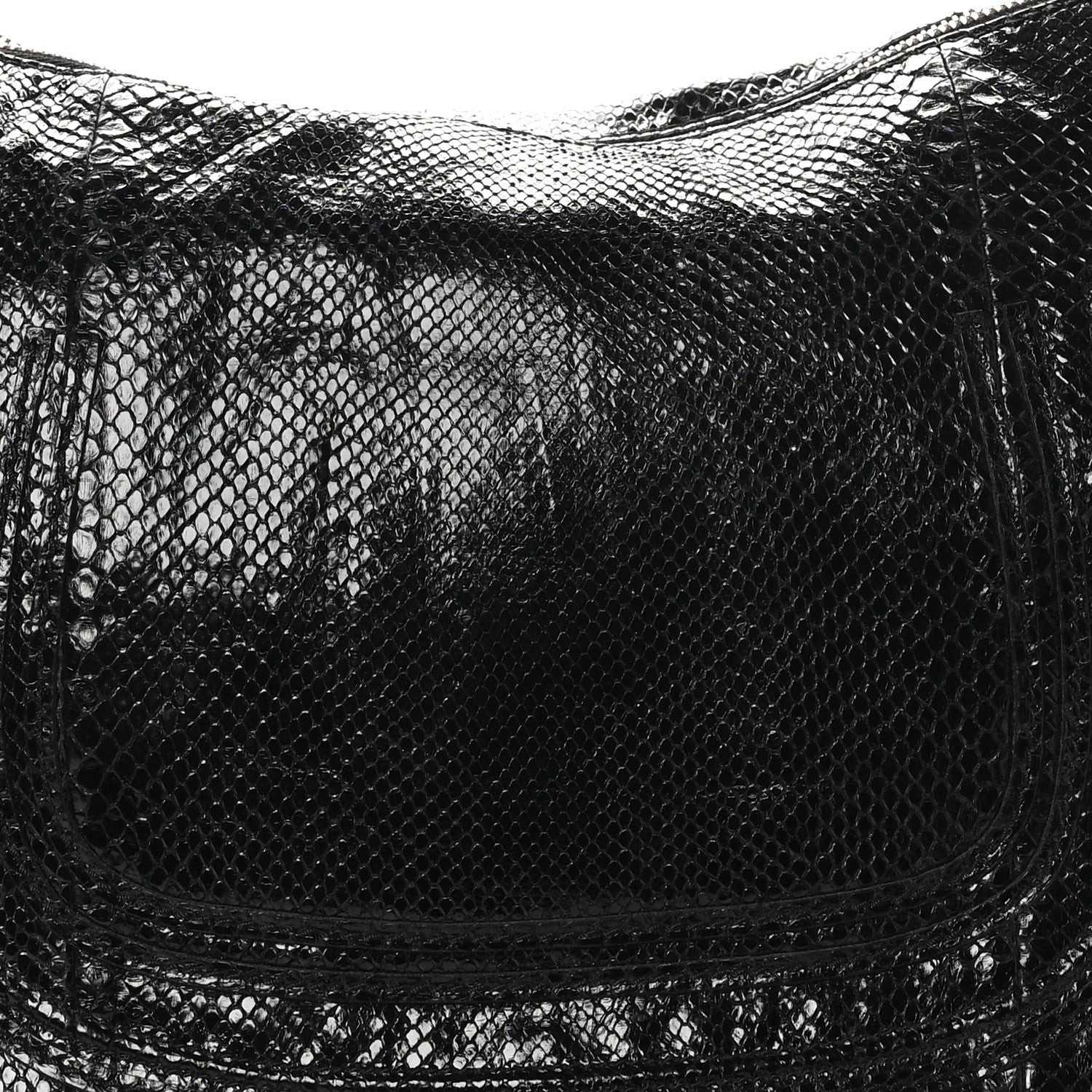 Chloe Snakeskin Large Marcie Hobo Black 7 of 9