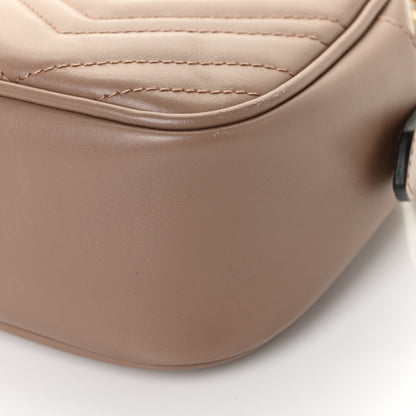 Gucci Calfskin Matelasse Small GG Marmont Chain Shoulder Bag Porcelain Rose 10 of 11