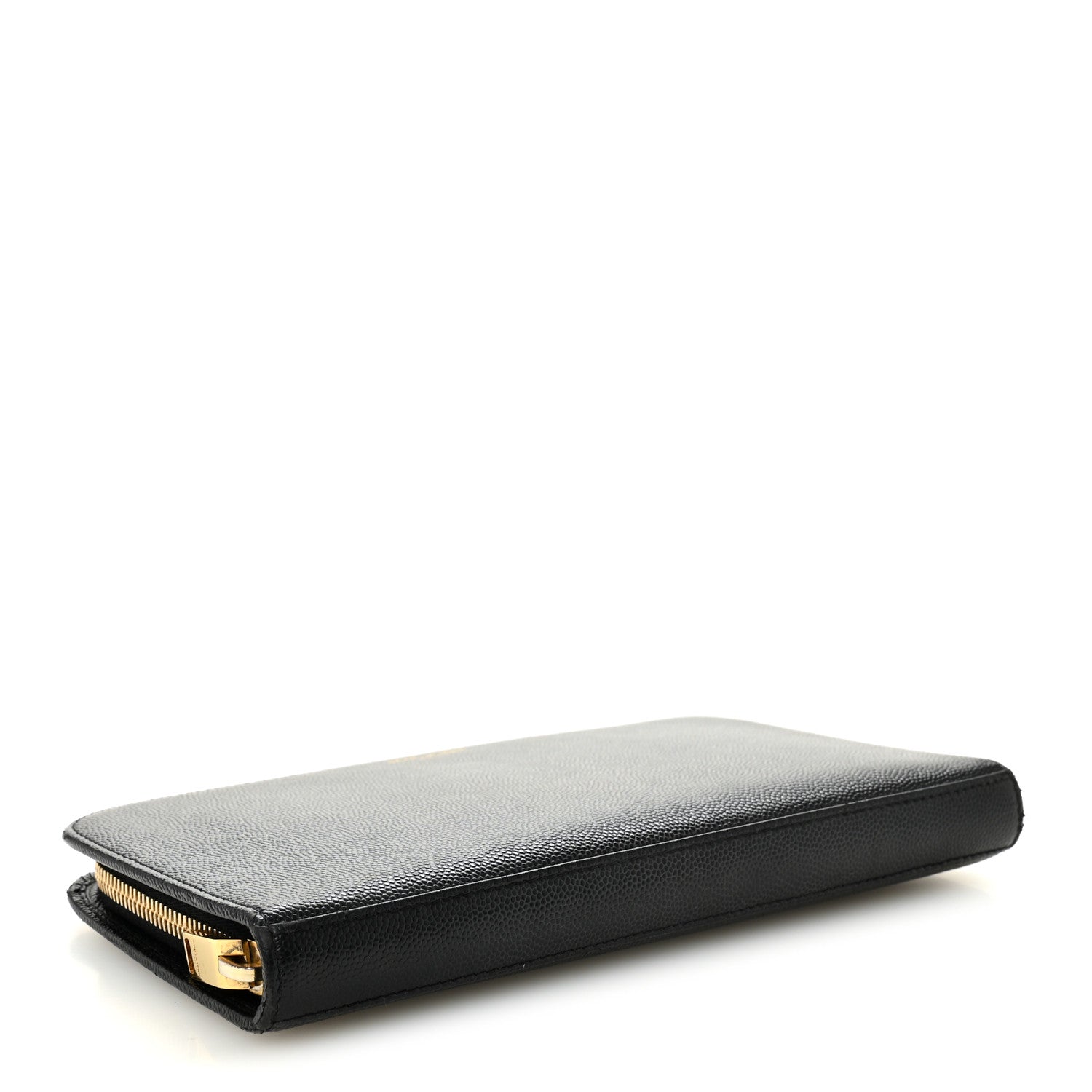 Saint Laurent Grain De Poudre Zip Around Travel Wallet Black 4 of 7