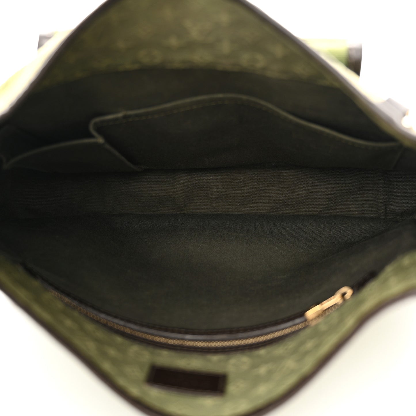 Mini Monogram Besace Mary Kate Kaki