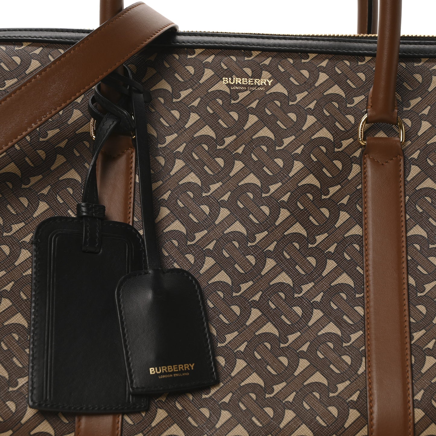 E-Canvas Monogram Duffle Bag Brown