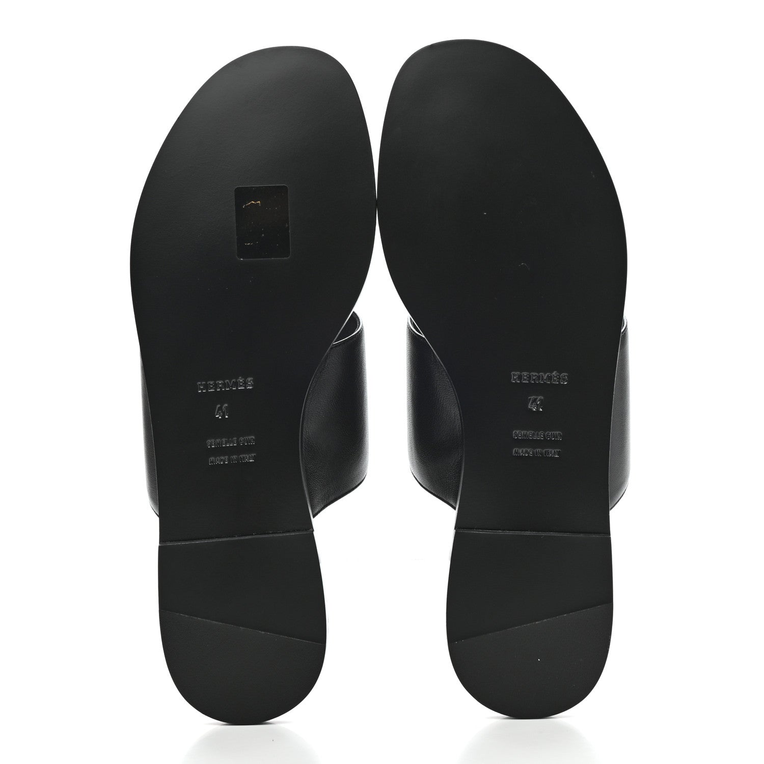 Hermes Nappa Caia Sandals 41 Black 5 of 10