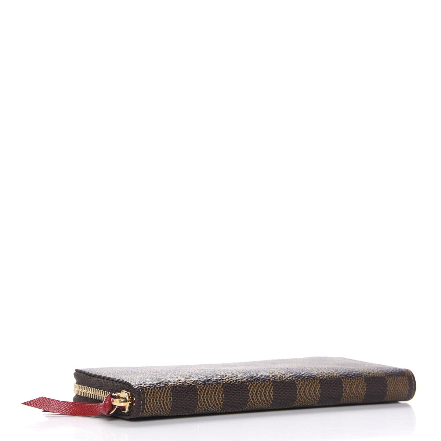 Damier Ebene Clemence Wallet Cherry