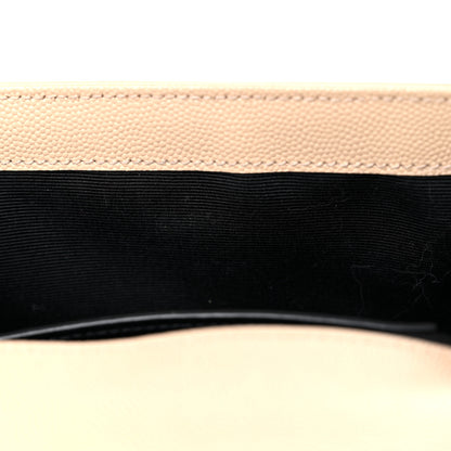 Saint Laurent Grain De Poudre Small Monogram Kate Satchel Dark Beige 14 of 24