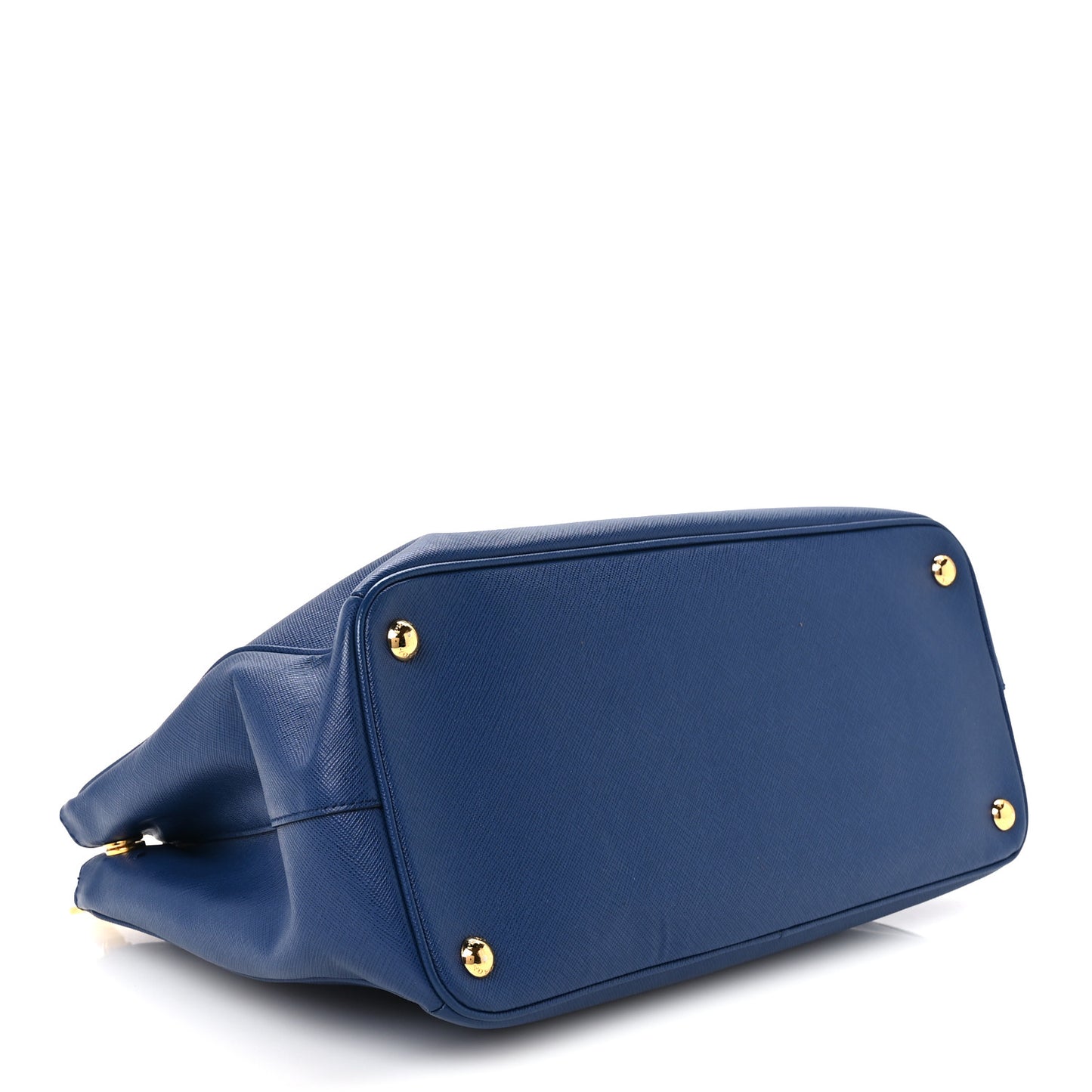 Saffiano Lux Medium Galleria Double Zip Tote Blue
