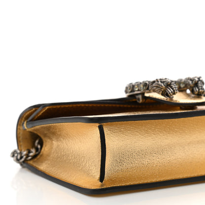 Gucci Metallic Calfskin Super Mini Dionysus Shoulder Bag Gold 8 of 10