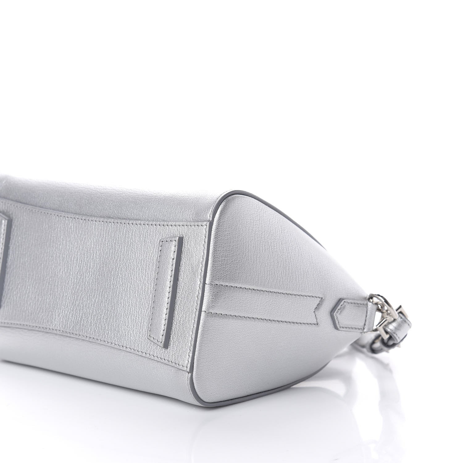 Givenchy Metallic Sugar Goatskin Mini Antigona Silver 7 of 10