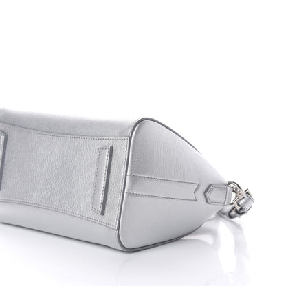 Givenchy Metallic Sugar Goatskin Mini Antigona Silver 7 of 10