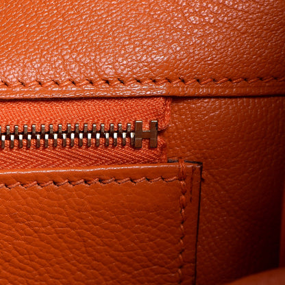 Hermes Taurillon Clemence Birkin 30 Orange 28 of 39