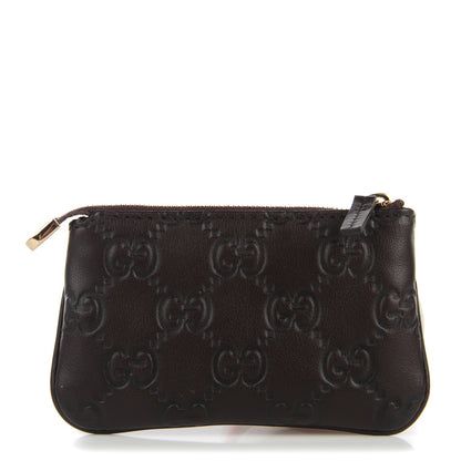 Gucci Guccissima Key Case Chocolate 1 of 7