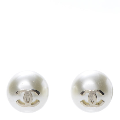 Chanel Pearl CC Large Earrings Gold 1 of 5