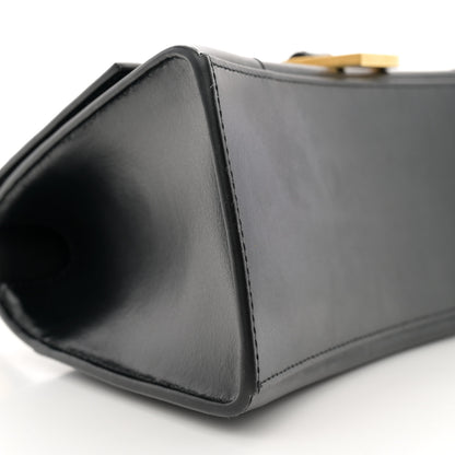 Balenciaga Shiny Box Calfskin Small Hourglass Top Handle Bag Black 10 of 12