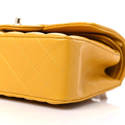 Chanel Caviar Quilted Small Double Flap Yellow 10 of 11