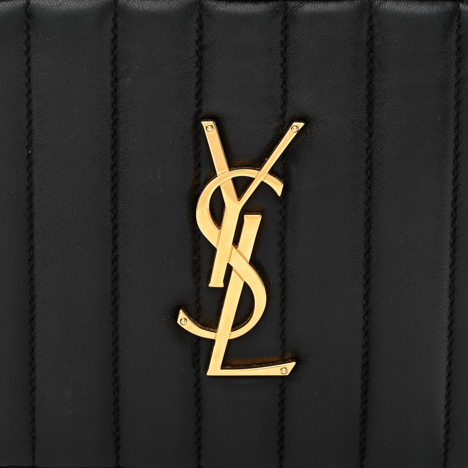 Saint Laurent Lambskin Matelasse Vicky Monogram Belt Bag Black 9 of 13