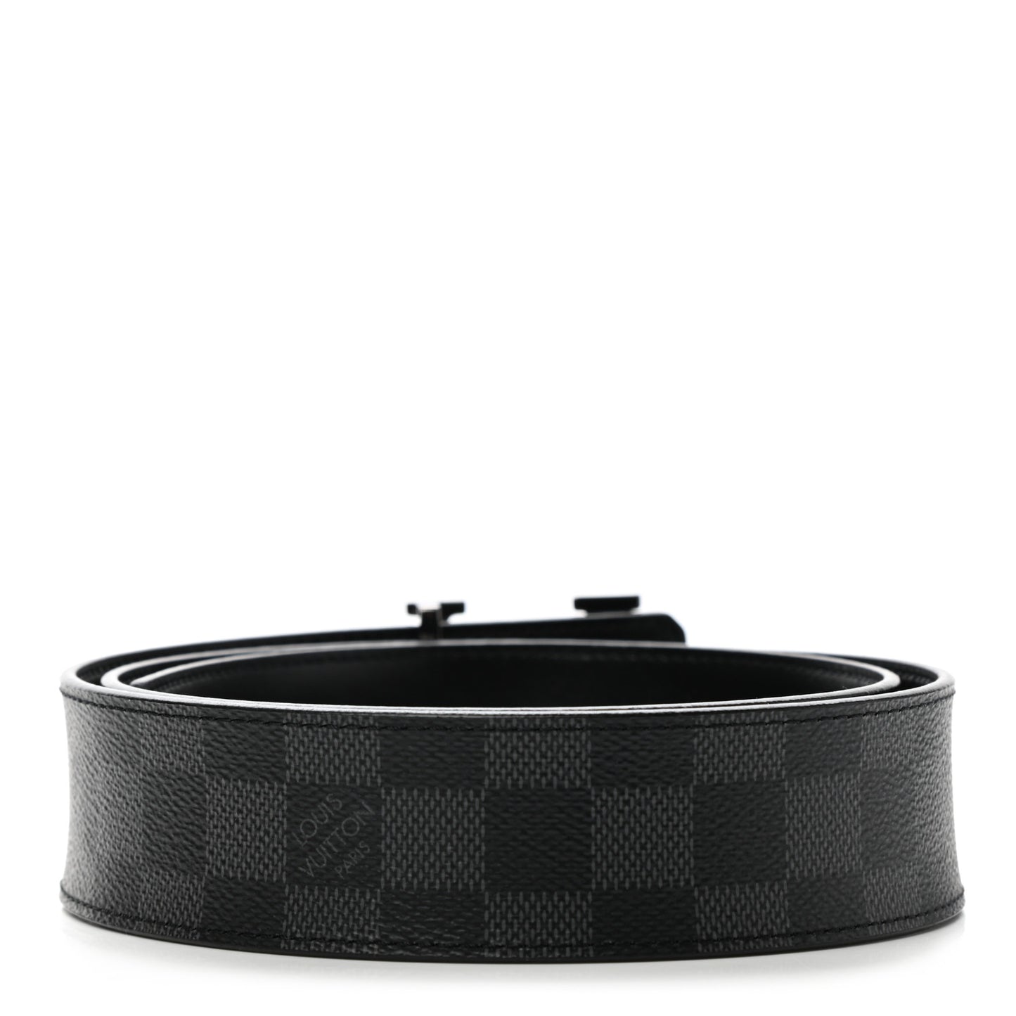 Damier Cobalt Calfskin 40mm LV Initiales Reversible Belt 90 36 Black