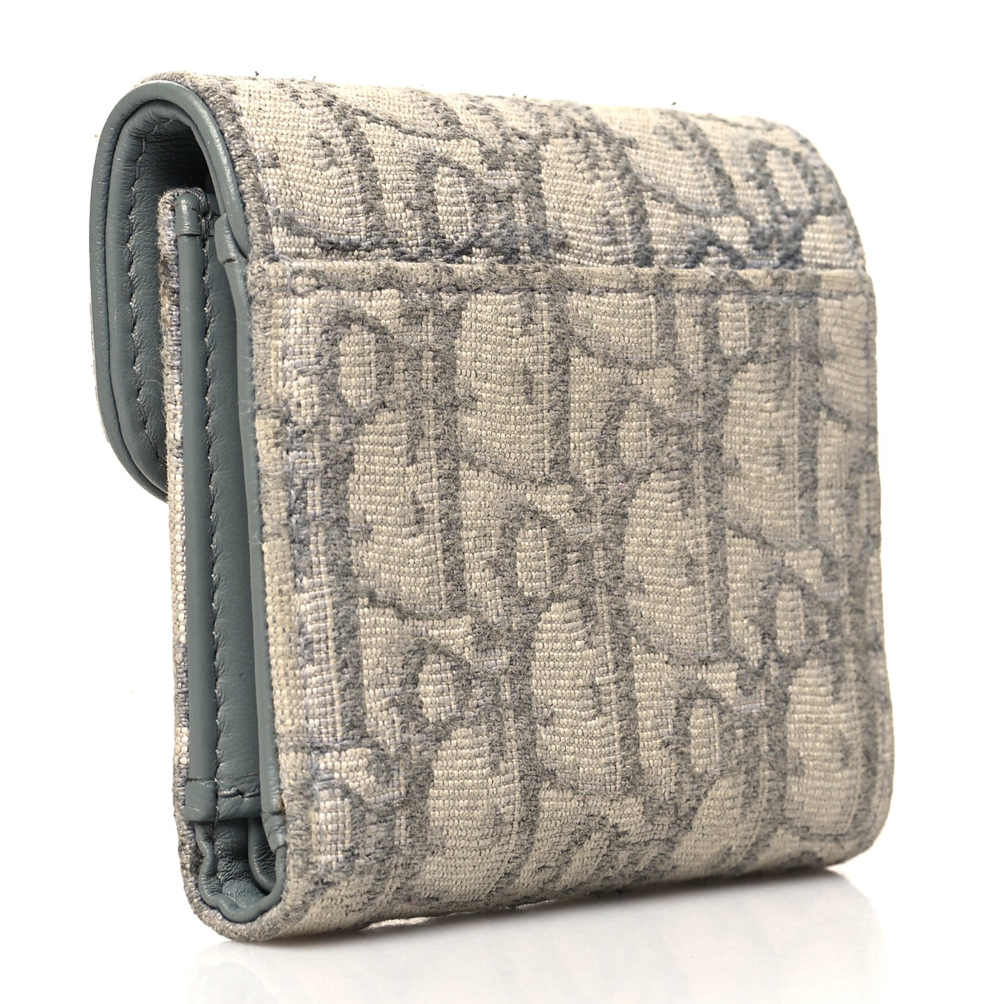 Oblique Saddle Lotus Wallet Grey