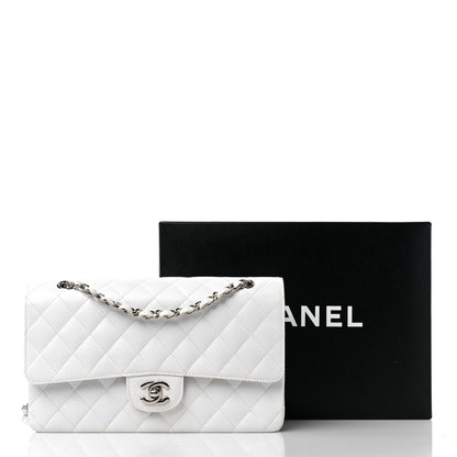 Chanel Caviar Quilted Medium Double Flap White 11 of 11