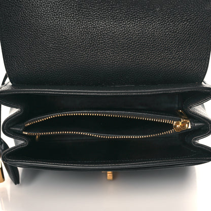 Celine Grained Calfskin Small 16 Top Handle Bag Black 5 of 10