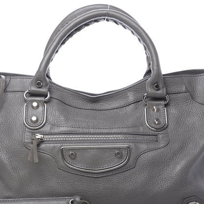 Balenciaga Chevre Silver Metallic Edge City Gris Acier 10 of 10