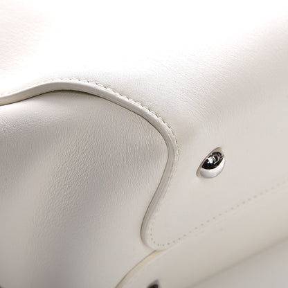 Christian Dior Calfskin Medium Bar Tote White 10 of 10