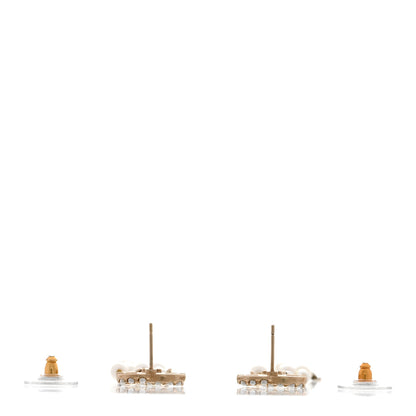 Chanel Pearl CC Long Chain Drop Earrings Gold 3 of 5
