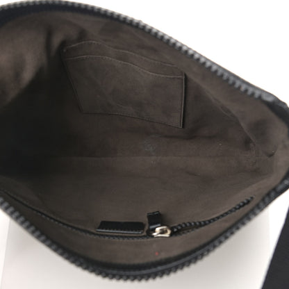 Gucci GG Supreme Monogram Flat Messenger Bag Black 6 of 11