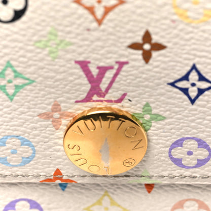 Louis Vuitton Monogram Multicolor Sarah Wallet White Eglantine 8 of 8
