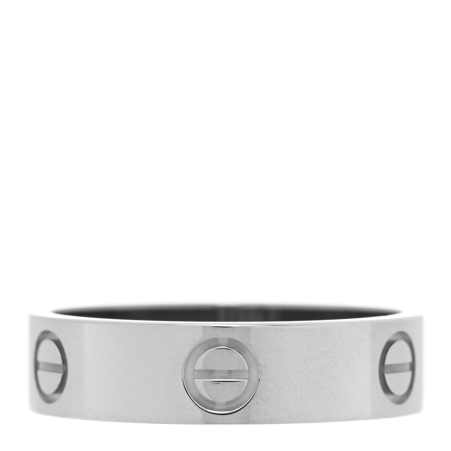 18K White Gold 5.5mm LOVE Ring 61 9.5