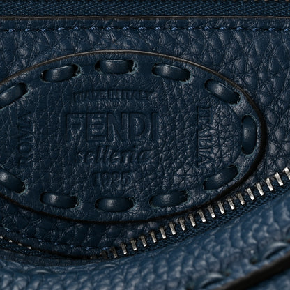 Fendi Cuoio Romano Selleria Sintetica Tape Stitch Mini By The Way Boston Bag  Placca Argento 6 of 9