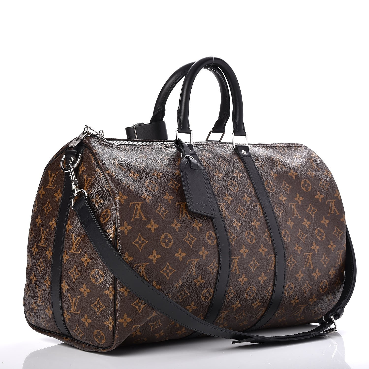 Louis Vuitton Monogram Macassar Keepall Bandouliere 45 3 of 8